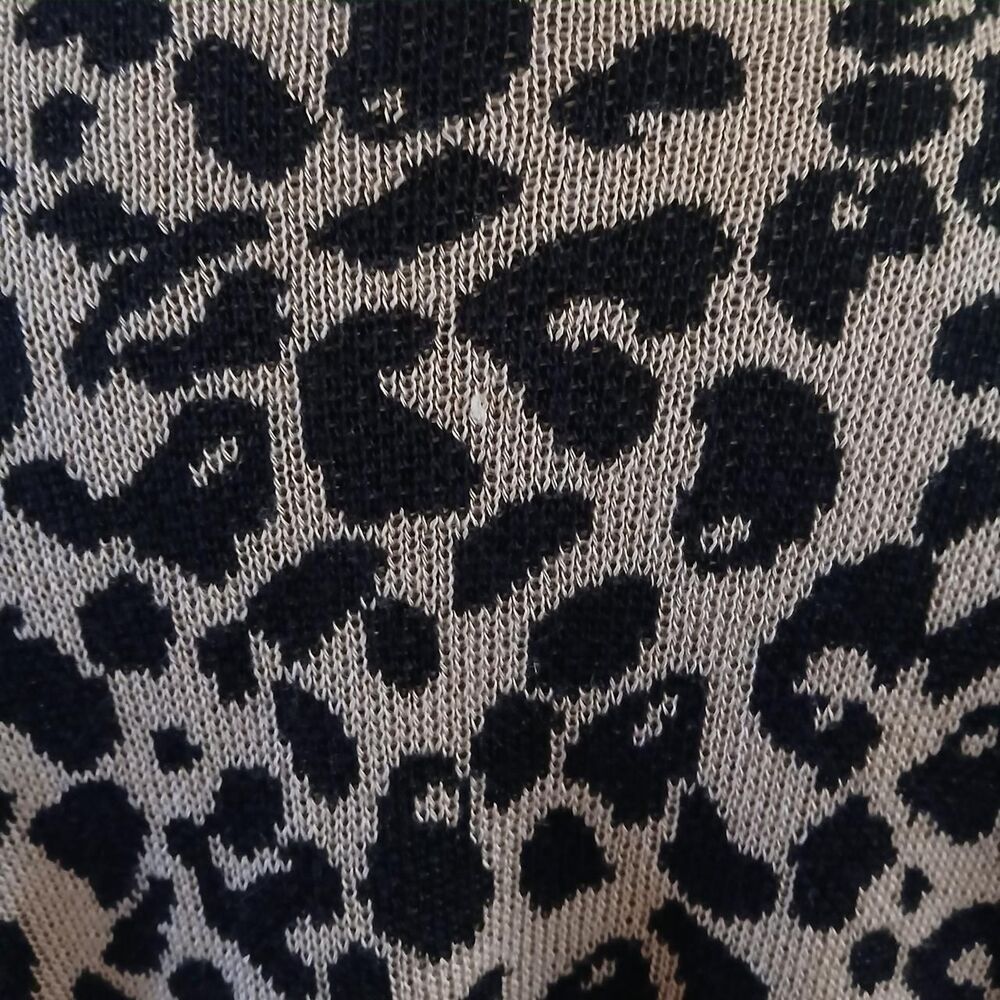 Nine West Leopard Print Open Front Knit Cardigan … - image 6